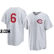 Garrett Hampson Youth Cincinnati Reds White Replica 2022 Field Of Dreams Jersey