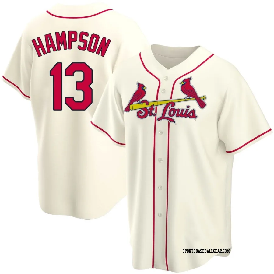 Garrett Hampson Youth St. Louis Cardinals Cream Replica Alternate Jersey
