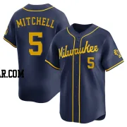 Garrett Mitchell Youth Milwaukee Brewers Navy Limited Alternate Jersey