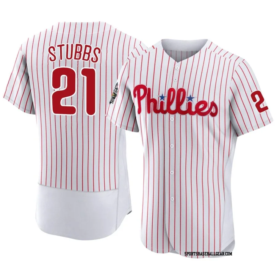 Garrett Stubbs Men's Philadelphia Phillies White Authentic 2022 World Series Home Jersey