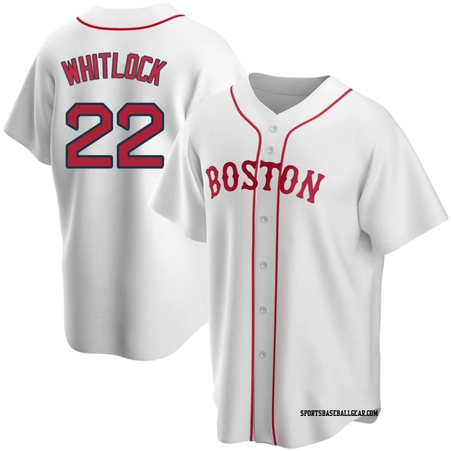 Garrett Whitlock Men's Boston Red Sox White Replica Alternate Jersey