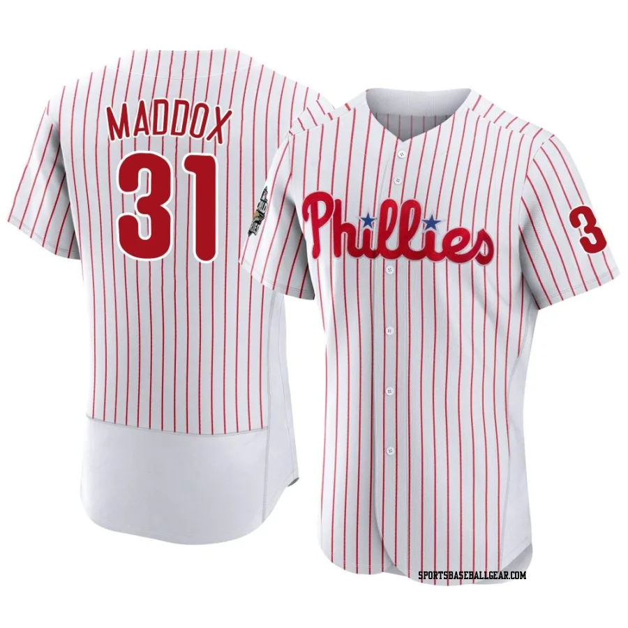 Garry Maddox Men's Philadelphia Phillies White Authentic 2022 World Series Home Jersey