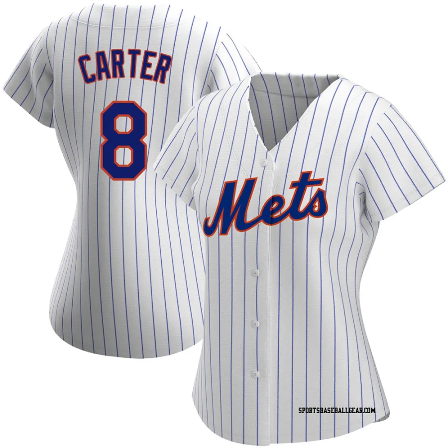 Gary Carter Women's New York Mets White Replica Home Jersey