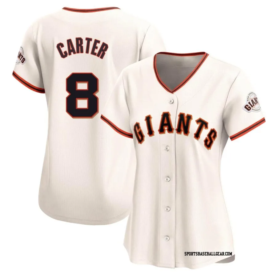Gary Carter Women's San Francisco Giants Cream Limited Home Jersey