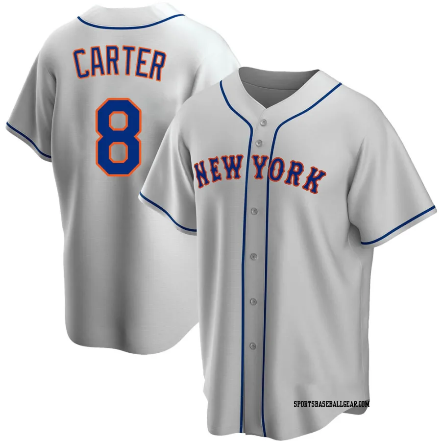Gary Carter Youth New York Mets Gray Replica Road Jersey