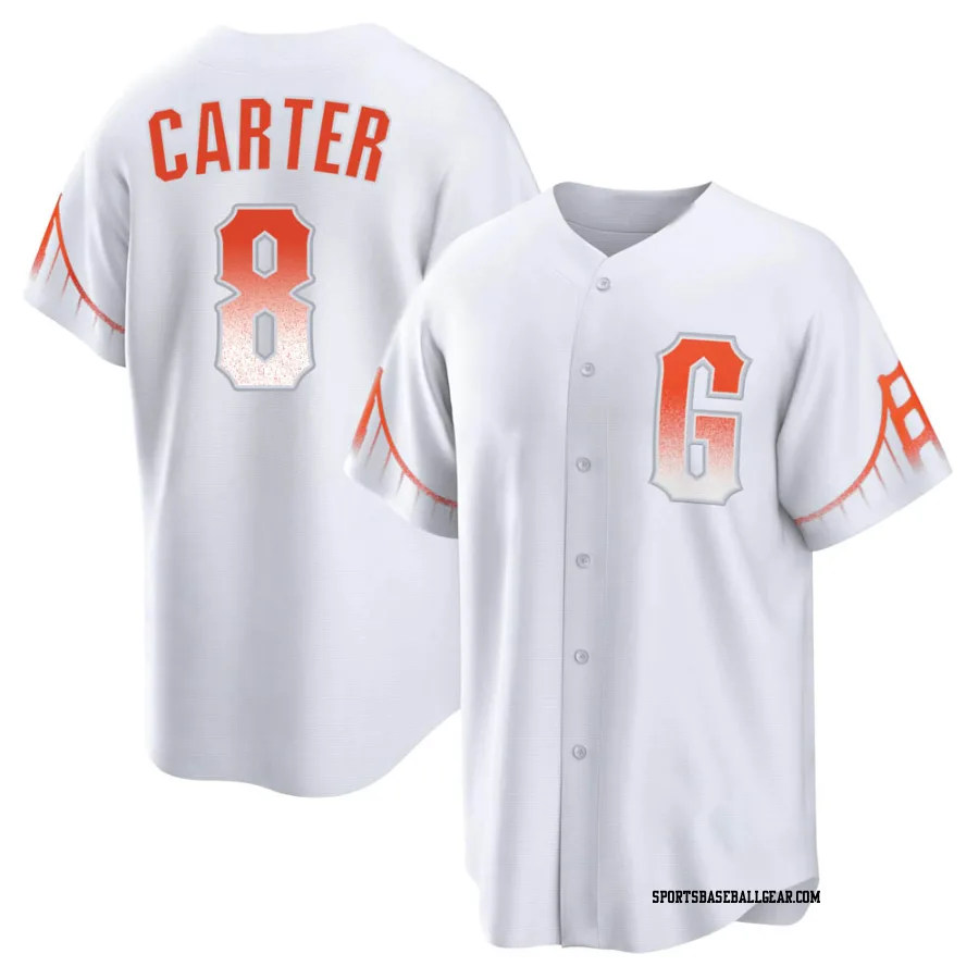 Gary Carter Youth San Francisco Giants White Replica 2021 City Connect Jersey