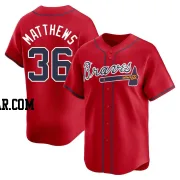 Gary Matthews Men's Atlanta Braves Red Limited Alternate Jersey