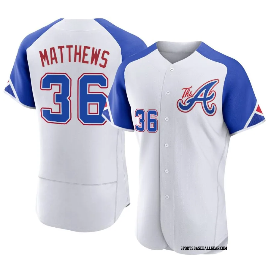 Gary Matthews Men's Atlanta Braves White Authentic 2023 City Connect Jersey