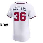 Gary Matthews Men's Atlanta Braves White Elite Home Jersey