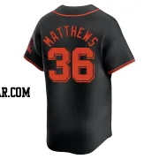 Gary Matthews Men's San Francisco Giants Black Limited Alternate Jersey