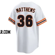 Gary Matthews Men's San Francisco Giants White Limited Throwback Cooperstown Collection Jersey