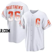 Gary Matthews Youth San Francisco Giants White Replica 2021 City Connect Jersey