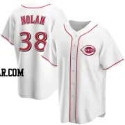 Gary Nolan Youth Cincinnati Reds White Replica Home Jersey