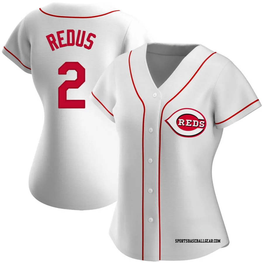 Gary Redus Women's Cincinnati Reds White Authentic Home Jersey