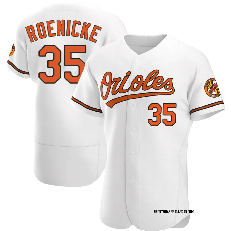 Gary Roenicke Men's Baltimore Orioles White Authentic Home Jersey