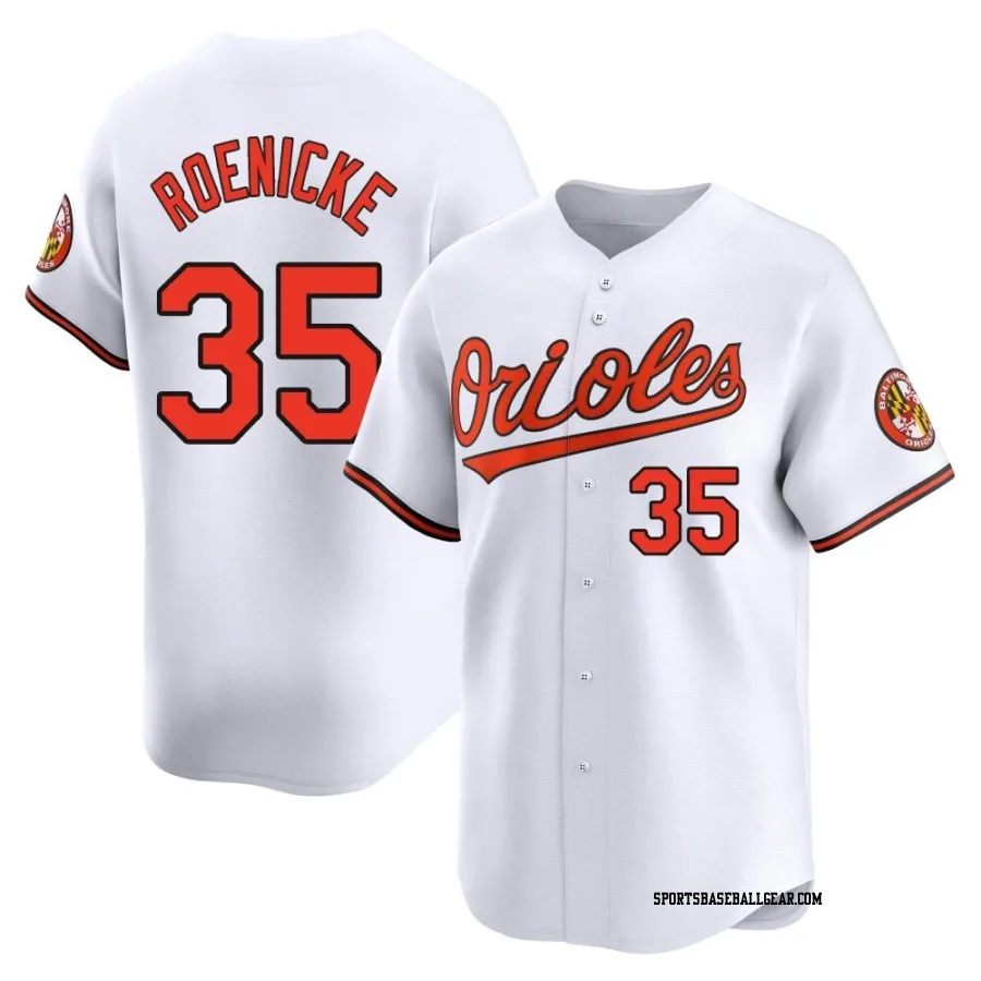Gary Roenicke Men's Baltimore Orioles White Limited Home Jersey