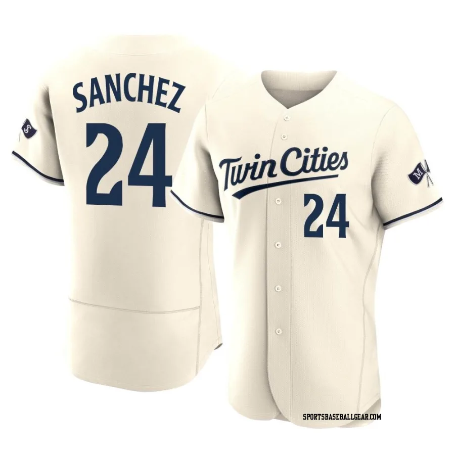 Gary Sanchez Men's Minnesota Twins Cream Authentic Alternate 2023 Jersey