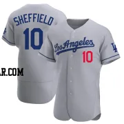 Gary Sheffield Men's Los Angeles Dodgers Gray Authentic Away Jersey