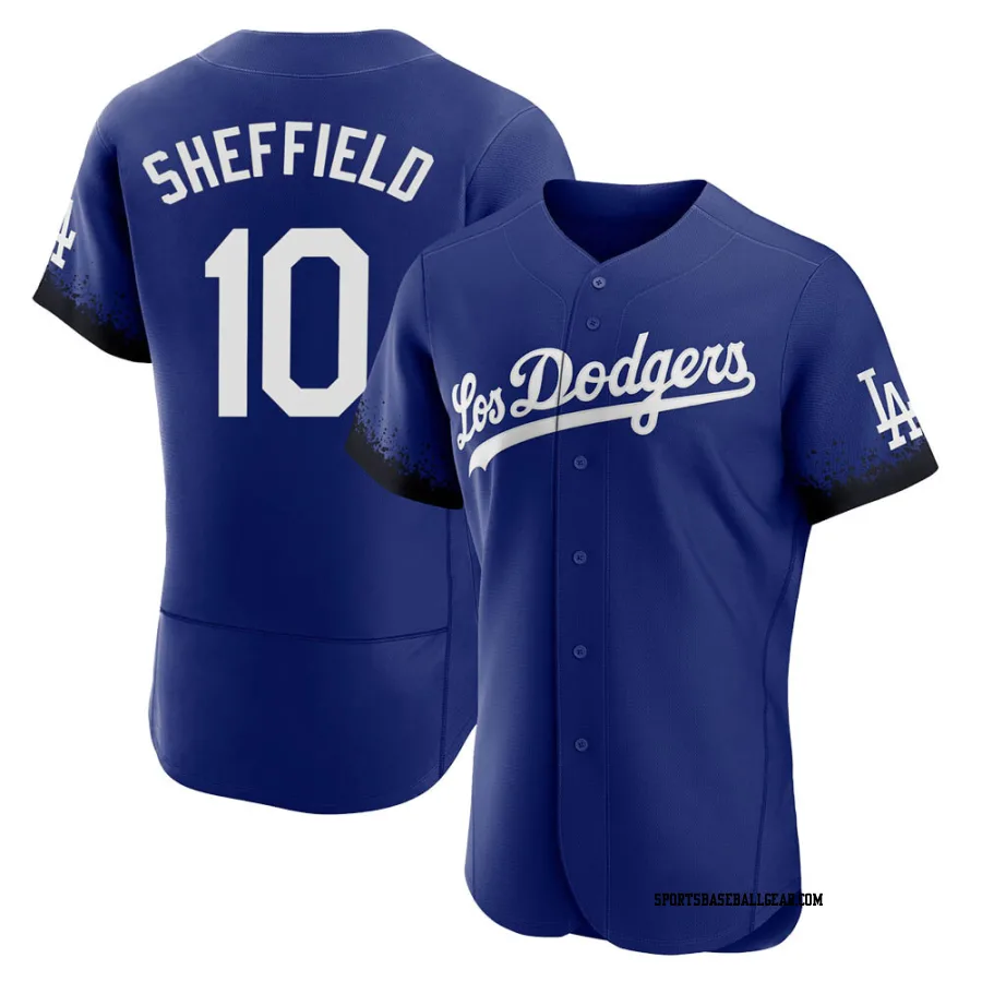 Gary Sheffield Men's Los Angeles Dodgers Royal Authentic 2021 City Connect Jersey