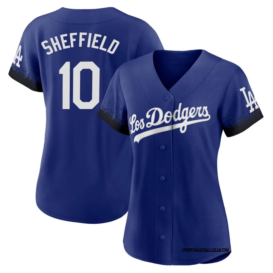Gary Sheffield Women's Los Angeles Dodgers Royal Authentic 2021 City Connect Jersey