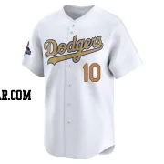 Gary Sheffield Youth Los Angeles Dodgers Gold Limited White 2025 Collection Jersey