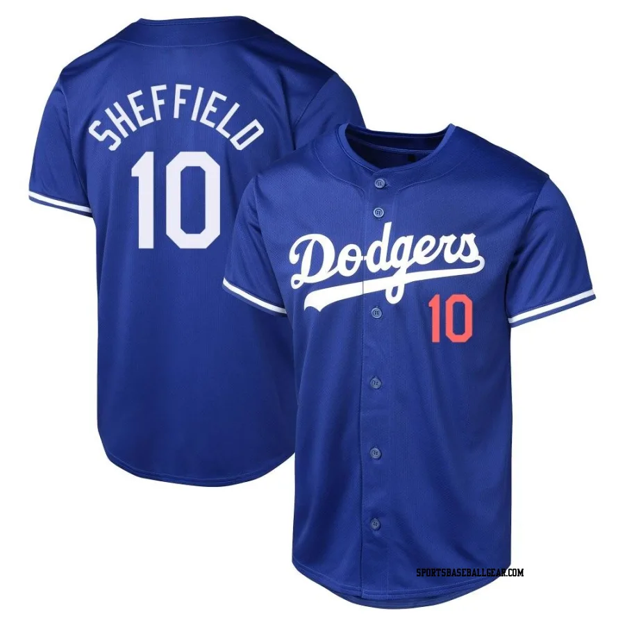 Gary Sheffield Youth Los Angeles Dodgers Royal Limited Alternate Jersey