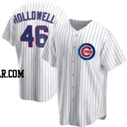 Gavin Hollowell Men's Chicago Cubs White Replica Home Jersey
