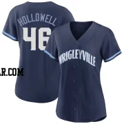 Gavin Hollowell Women's Chicago Cubs Navy Replica 2021 City Connect Jersey