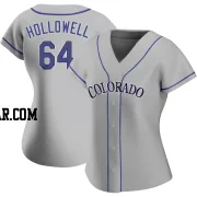 Gavin Hollowell Women's Colorado Rockies Gray Authentic Road Jersey