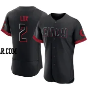 Gavin Lux Men's Cincinnati Reds Black Authentic 2023 City Connect Jersey