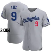 Gavin Lux Men's Los Angeles Dodgers Gray Authentic Away Jersey