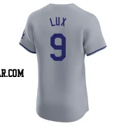 Gavin Lux Men's Los Angeles Dodgers Gray Elite Road Jersey