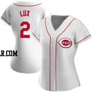 Gavin Lux Women's Cincinnati Reds White Authentic Home Jersey