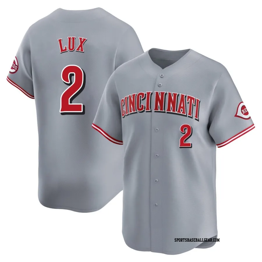 Gavin Lux Youth Cincinnati Reds Gray Limited Away Jersey