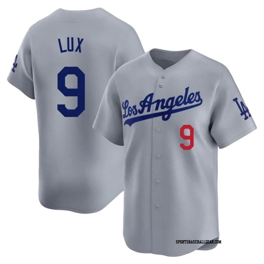 Gavin Lux Youth Los Angeles Dodgers Gray Limited Away Jersey