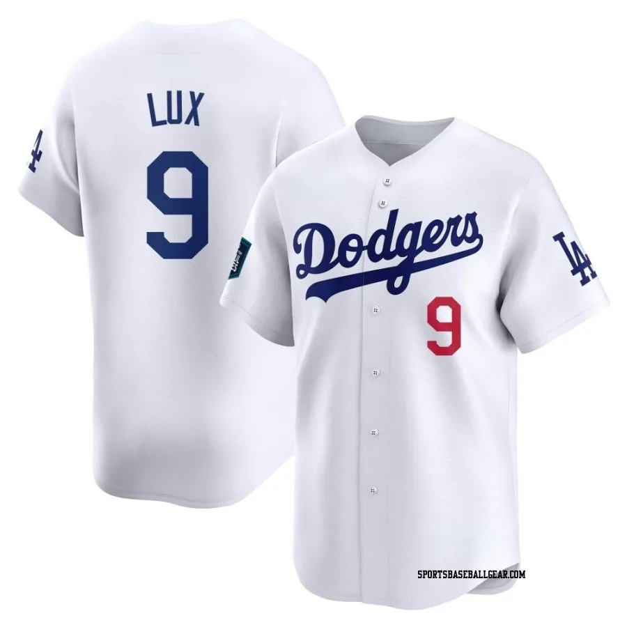 Gavin Lux Youth Los Angeles Dodgers White Limited 2024 World Tour Seoul Series Home Jersey