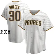 Gavin Sheets Men's San Diego Padres White/Brown Replica Home Jersey