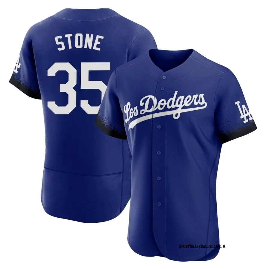 Gavin Stone Men's Los Angeles Dodgers Royal Authentic 2021 City Connect Jersey