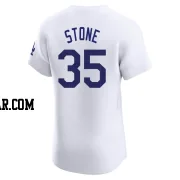 Gavin Stone Men's Los Angeles Dodgers White Elite Home Jersey