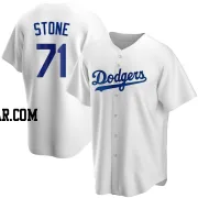 Gavin Stone Men's Los Angeles Dodgers White Replica Home Jersey