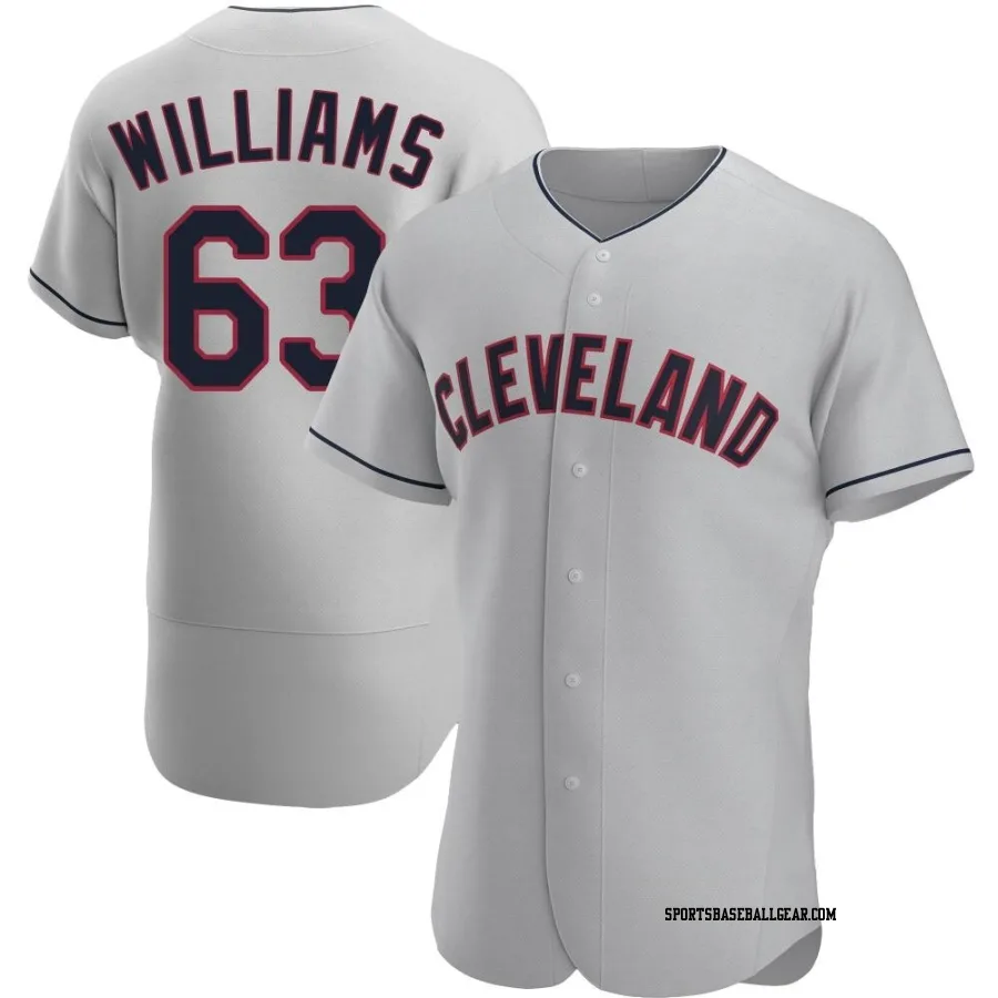 Gavin Williams Men's Cleveland Guardians Gray Authentic Road Jersey