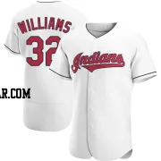 Gavin Williams Men's Cleveland Guardians White Authentic Home Jersey