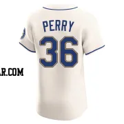 Gaylord Perry Men's Seattle Mariners Cream Elite Alternate Jersey