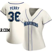 Gaylord Perry Women's Seattle Mariners Cream Authentic Alternate Jersey