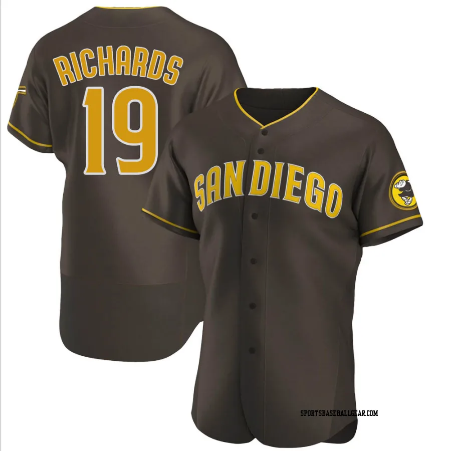 Gene Richards Men's San Diego Padres Brown Authentic Road Jersey