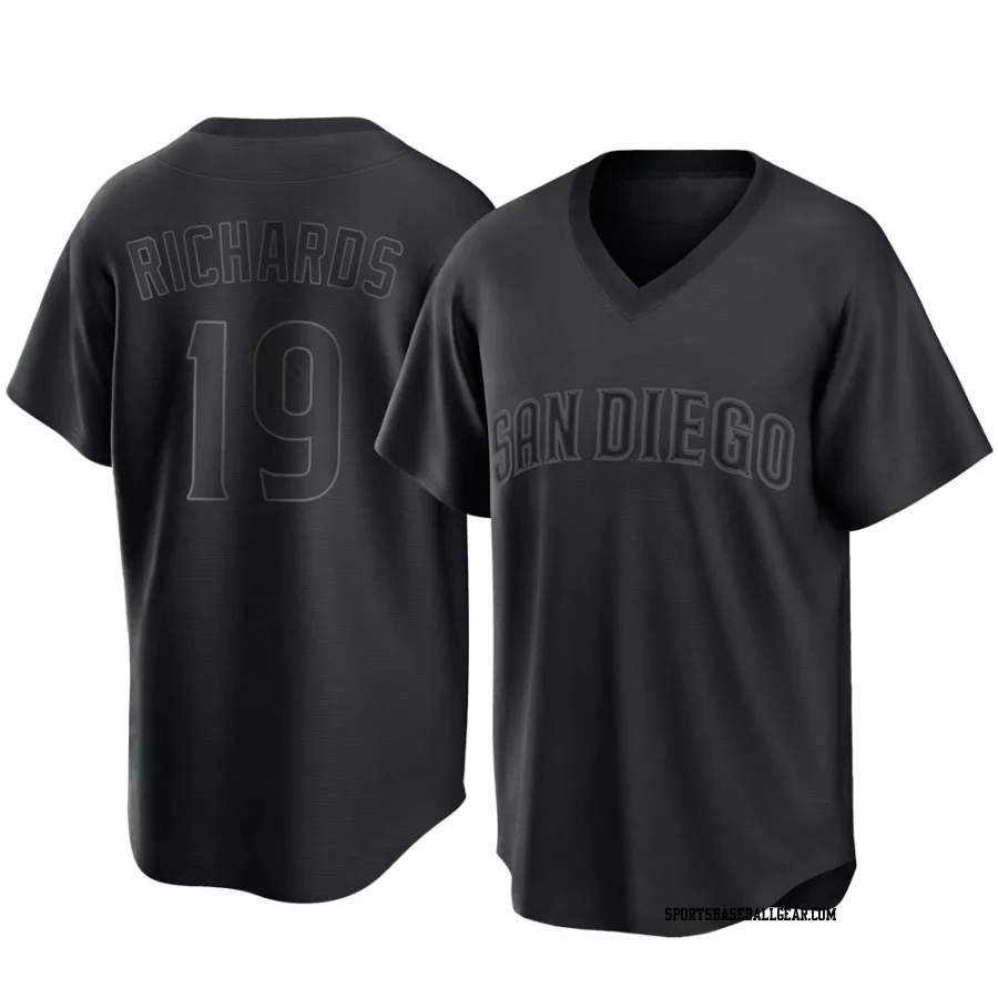 Gene Richards Youth San Diego Padres Black Replica Pitch Fashion Jersey