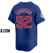Genesis Cabrera Men's Chicago Cubs Royal Limited Alternate Jersey