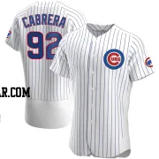 Genesis Cabrera Men's Chicago Cubs White Authentic Home Jersey