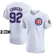 Genesis Cabrera Men's Chicago Cubs White Elite Home Jersey
