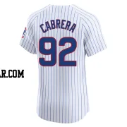 Genesis Cabrera Men's Chicago Cubs White Elite Home Jersey